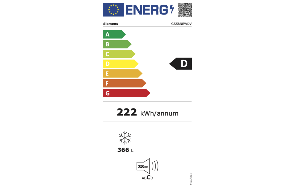 Siemens GS58NEWDV extraKlasse - Vrieskast