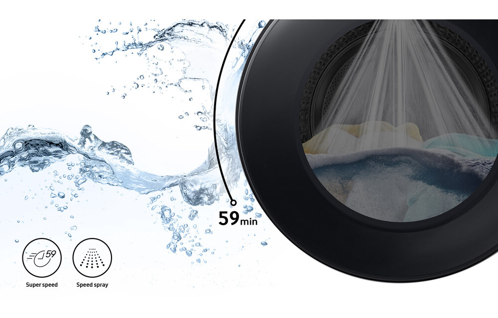 Samsung QuickDrive WW90T936ASH - Wasmachine