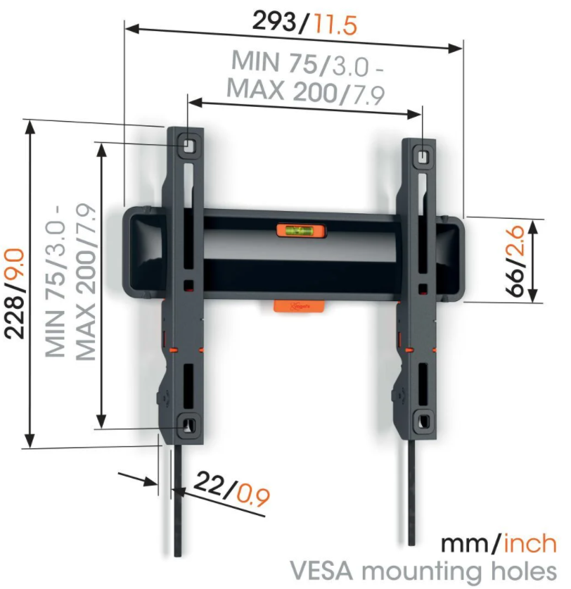 Vogel's TVM3205 Comfort Muurbeugel 19-50 inch - TV muurbeugel
