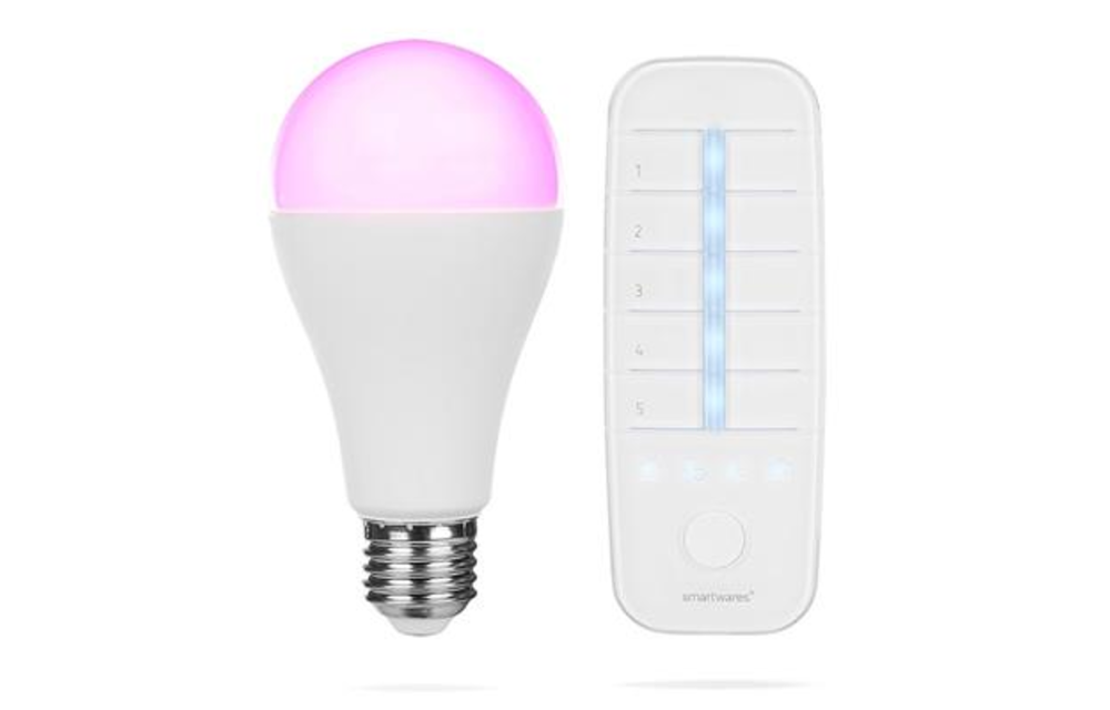 Smartwares HW1601R Slimme lamp E27 + afstandsbediening (Kleur) - Slimme lamp