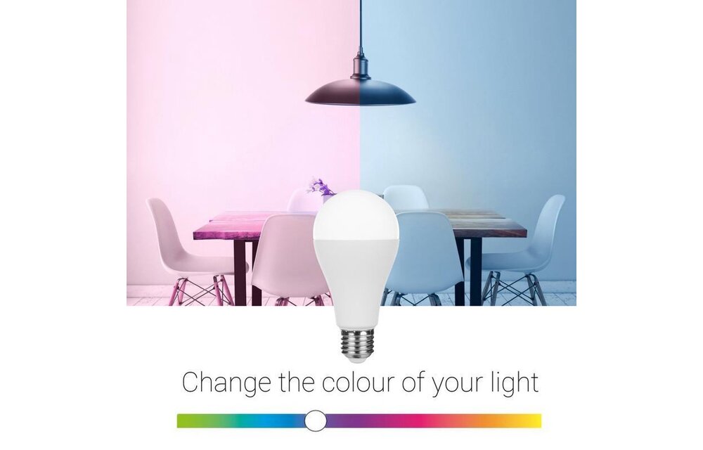 Smartwares HW1601R Slimme lamp E27 + afstandsbediening (Kleur) - Slimme lamp
