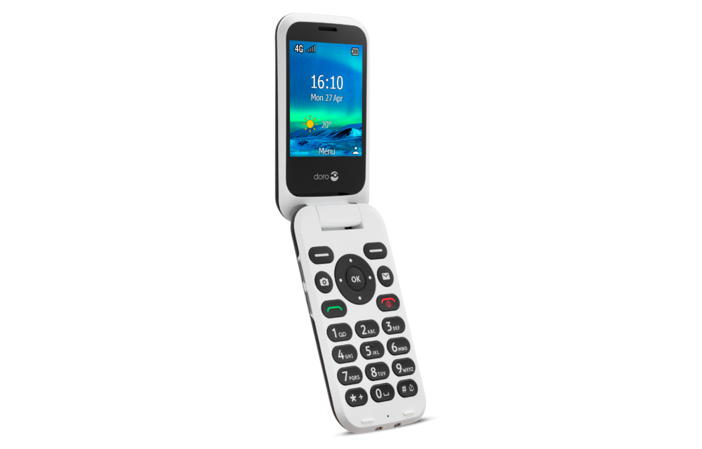 Doro 6820 Zwart/Wit - Senioren telefoon