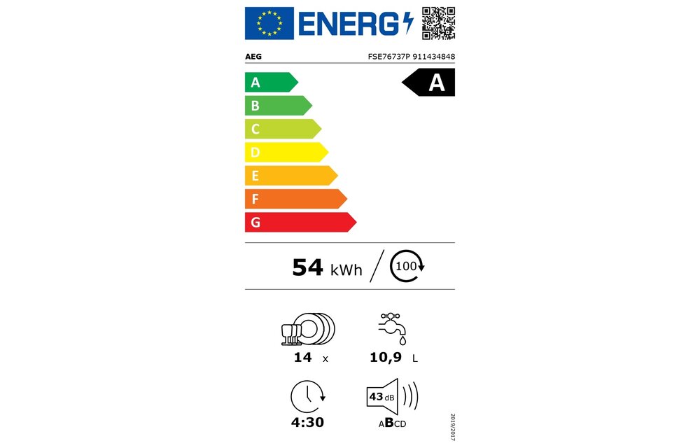 AEG FSE76737P GlassCare - Inbouw vaatwasser