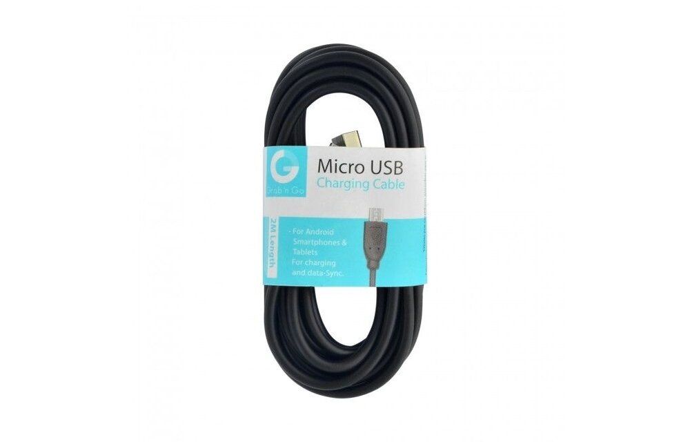Grab 'n Go GNG-120 Micro USB Kabel 2 Meter (zwart)