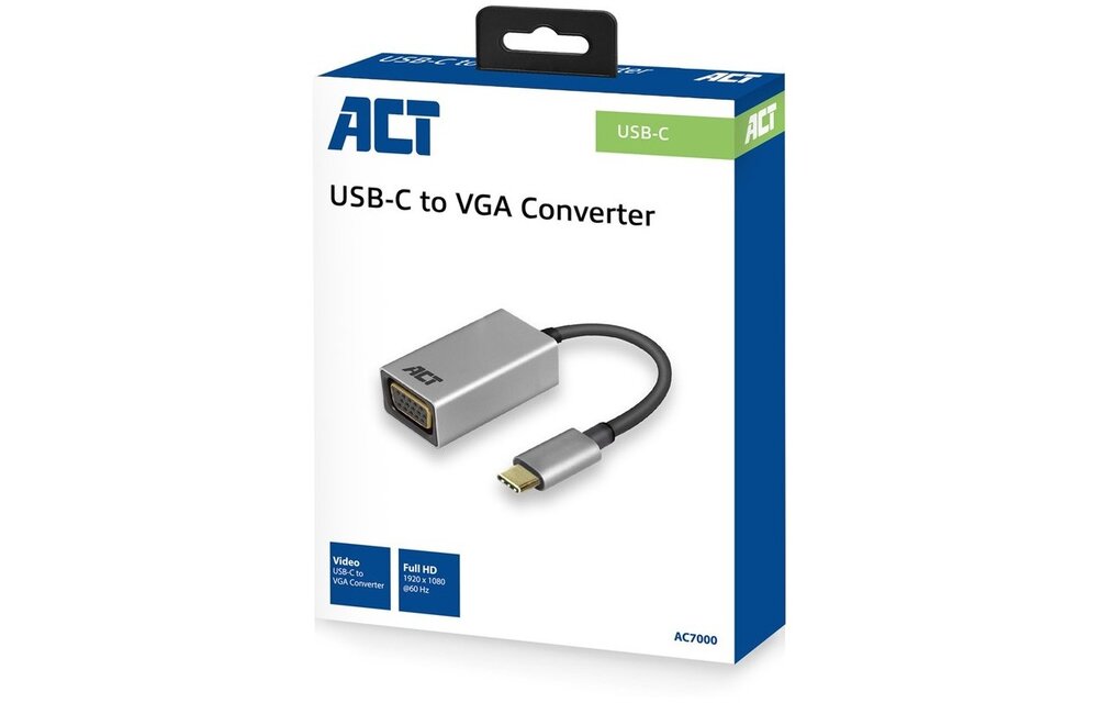 ACT AC7000 USB-C adapter naar VGA female - Adapter