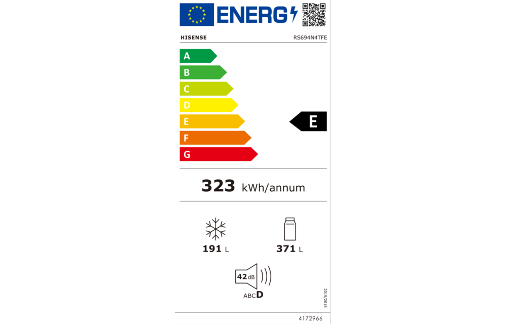 Hisense RS694N4TFE - Amerikaanse koelkast