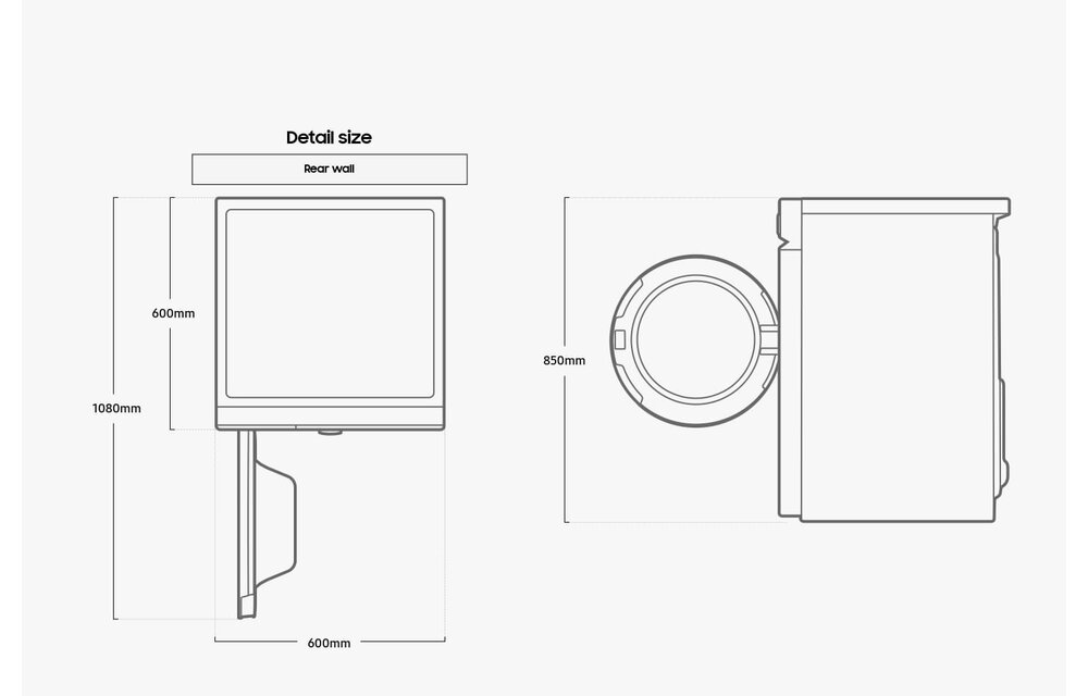 Samsung DV90BB5245AB Bespoke - Warmtepompdroger