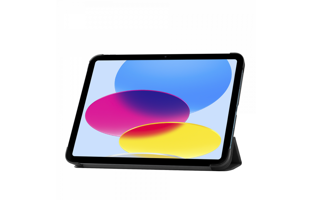 Just in Case Smart Tri-Fold Case - Apple iPad 2022 - Zwart - Beschermhoes