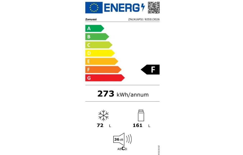 Zanussi ZNLN16FS1 - Inbouw koel-vriescombinatie