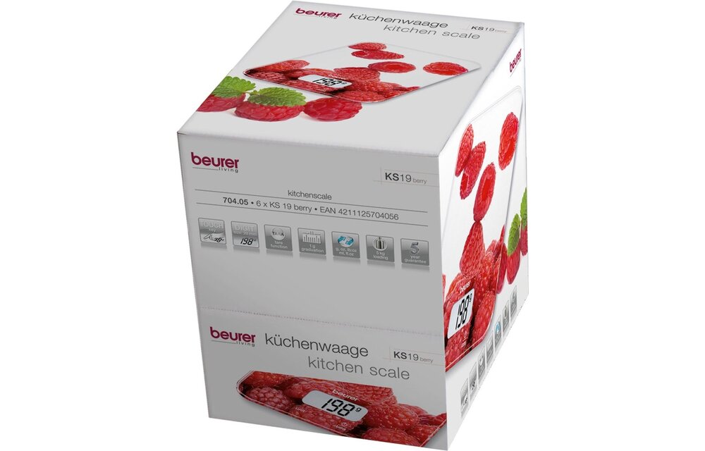 Beurer KS 19 Berry - Keukenweegschaal