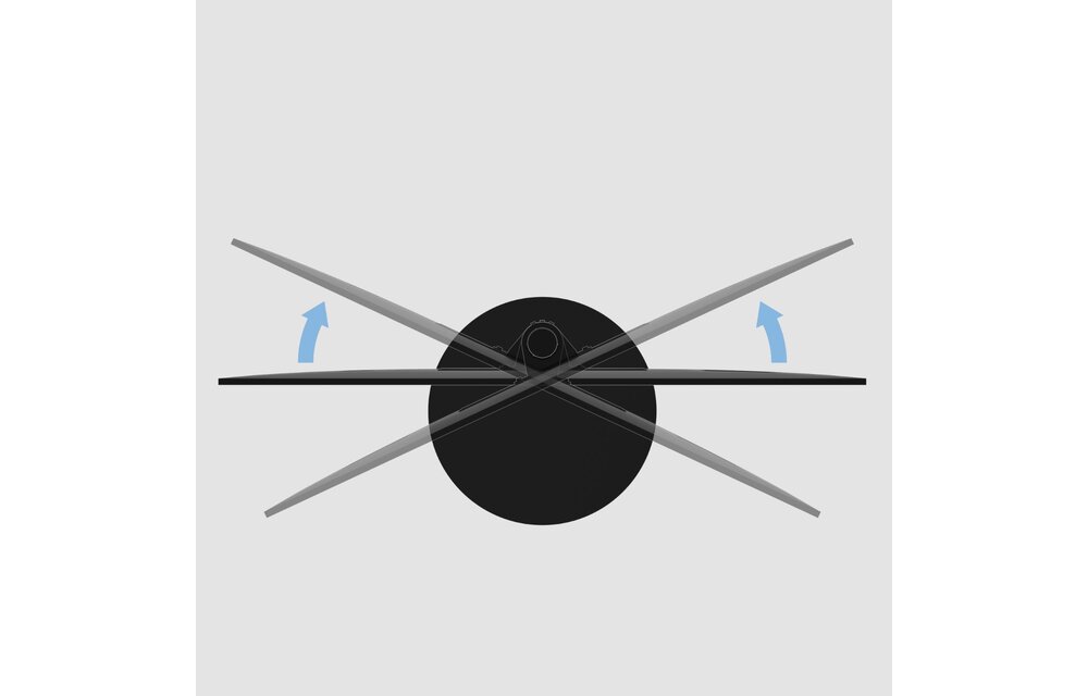 Cavus Vloerstandaard SPHERE Zwart 120 cm