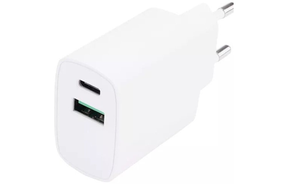 Musthavz thuislader USB-A+USB-C Wit