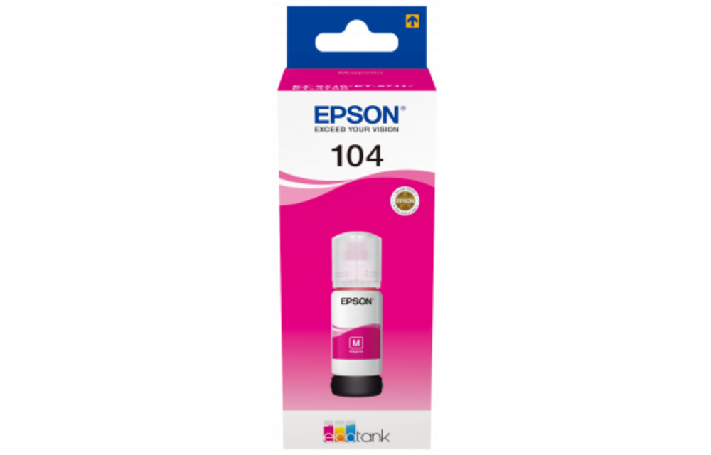 Epson Inktflesje Ecotank 104 Magenta - Inktcartridge