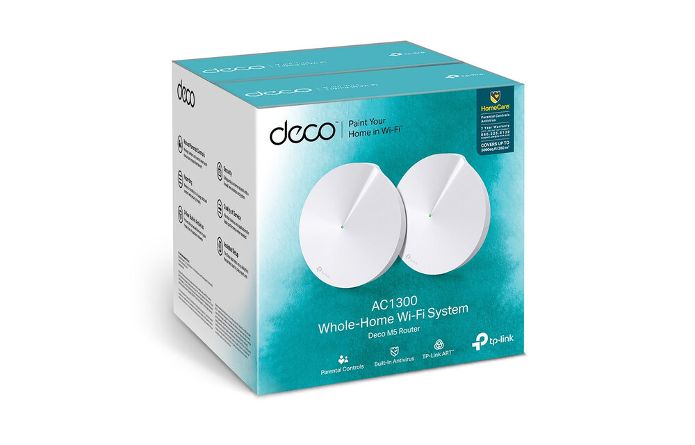 TP-Link DECO M5 (2-pack) Mesh Wi-Fi System - Router