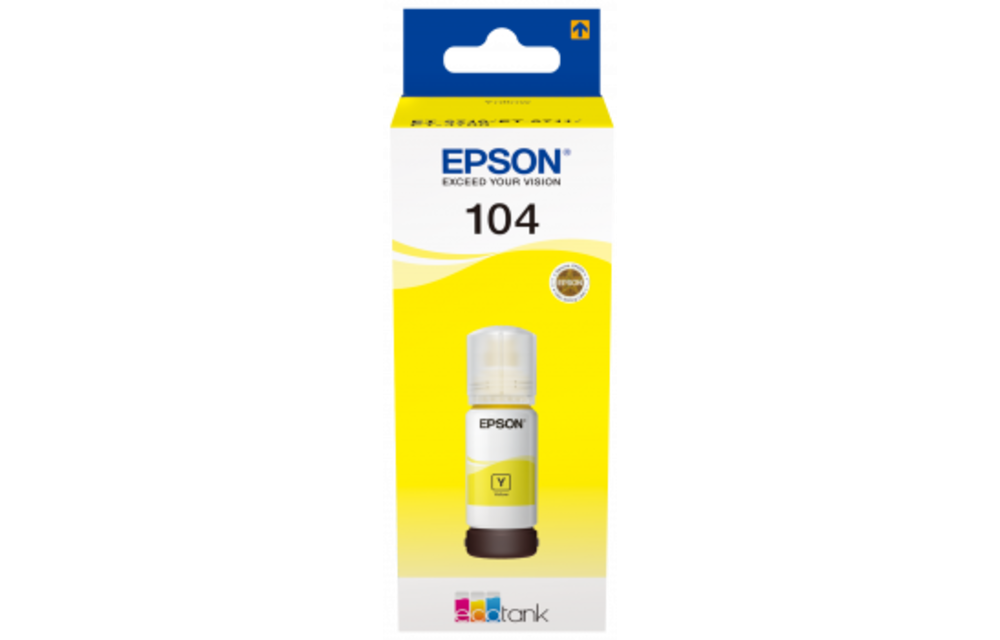 Epson Inktflesje Ecotank 104 Yellow - Inktcartridge