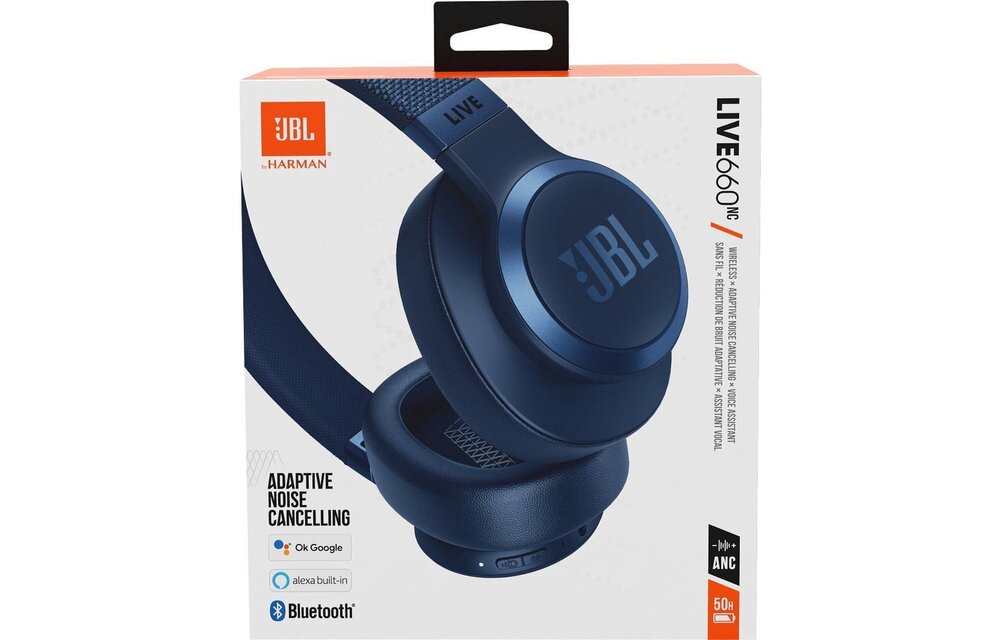 JBL LIVE 660NC (Blauw) - Over-ear koptelefoon