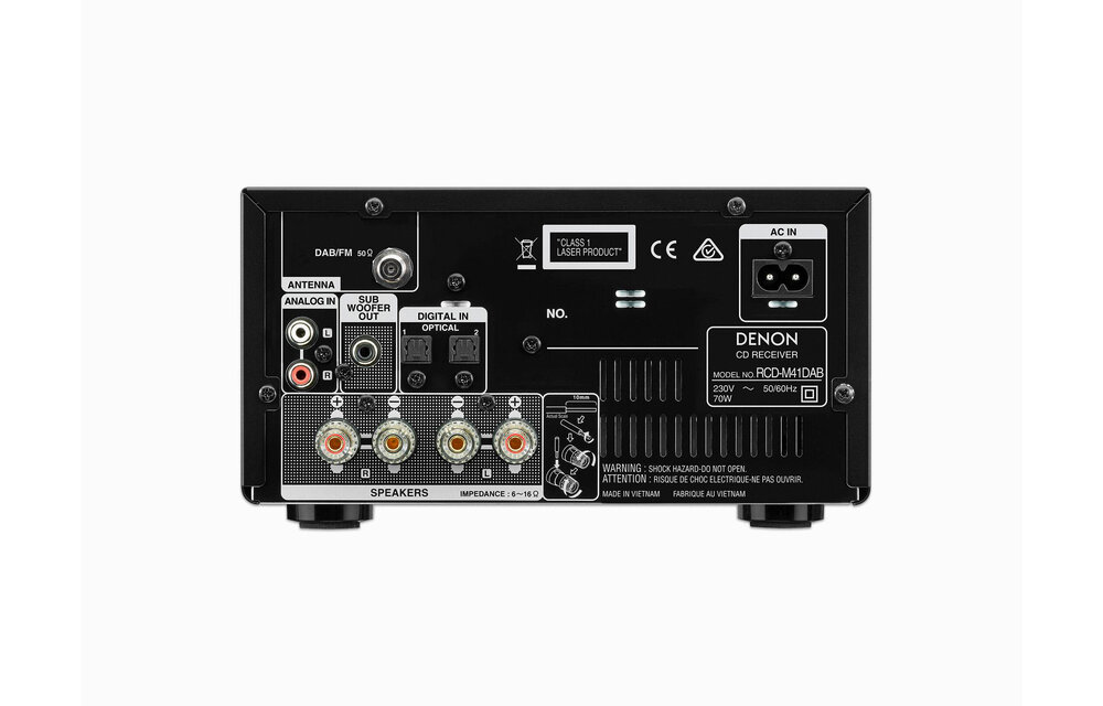 Denon D-M41DAB Zwart - Radio