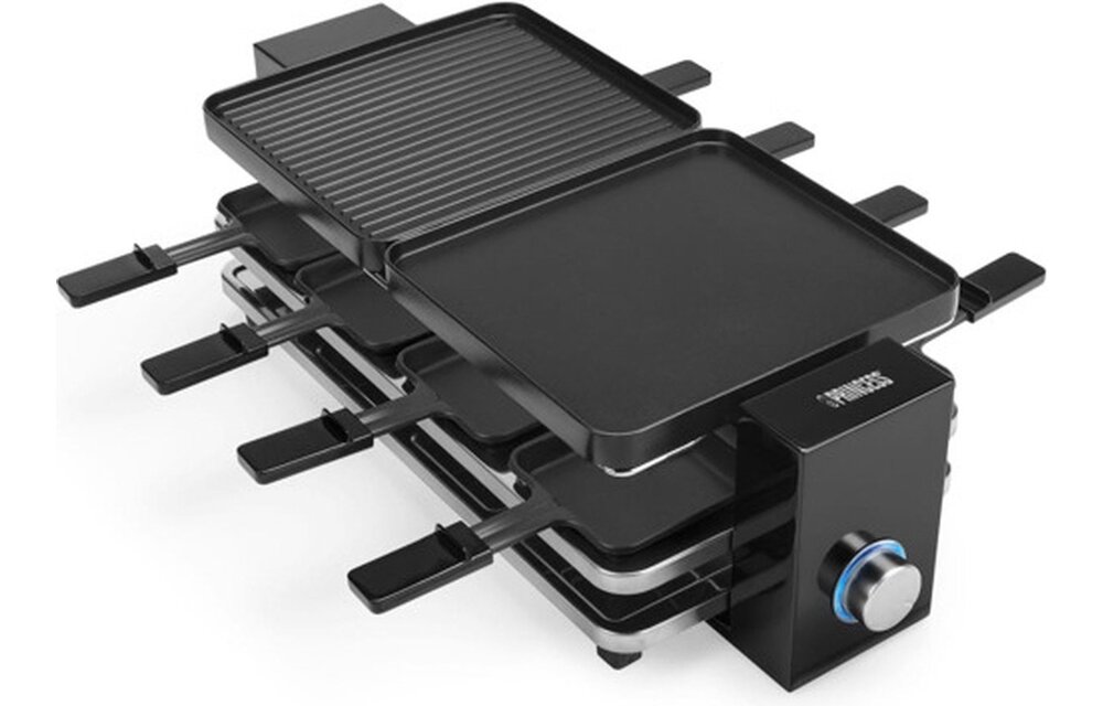 Princess 162925 Raclette Piano Black 8 - Gourmetset