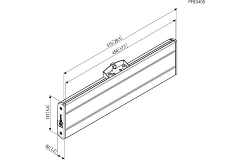 Vogel's PFB 3405B Display interface plaat (Zwart) - Muurbeugel