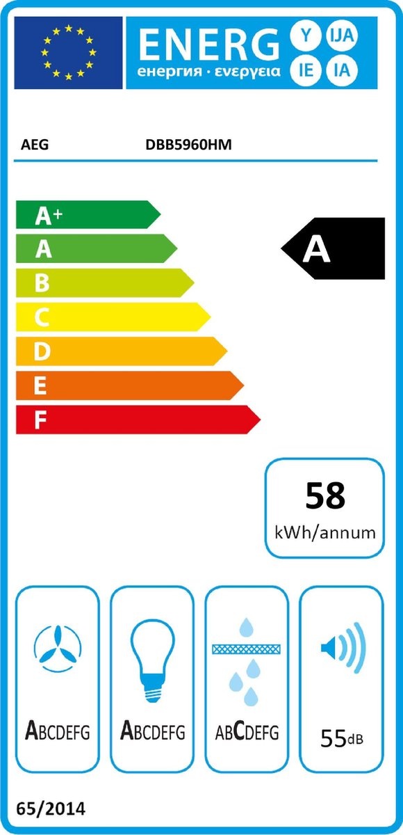 AEG DBB5960HM - Wandschouw afzuigkap