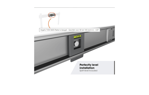 Vogel's TVM 5605 40 -100 inch zwart Platte tv-beugel - TV muurbeugel