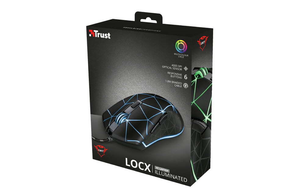 Trust GXT 133 Locx - Gaming Muis