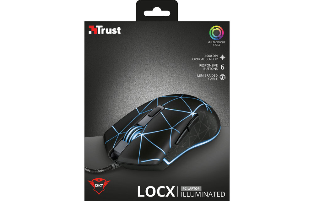 Trust GXT 133 Locx - Gaming Muis