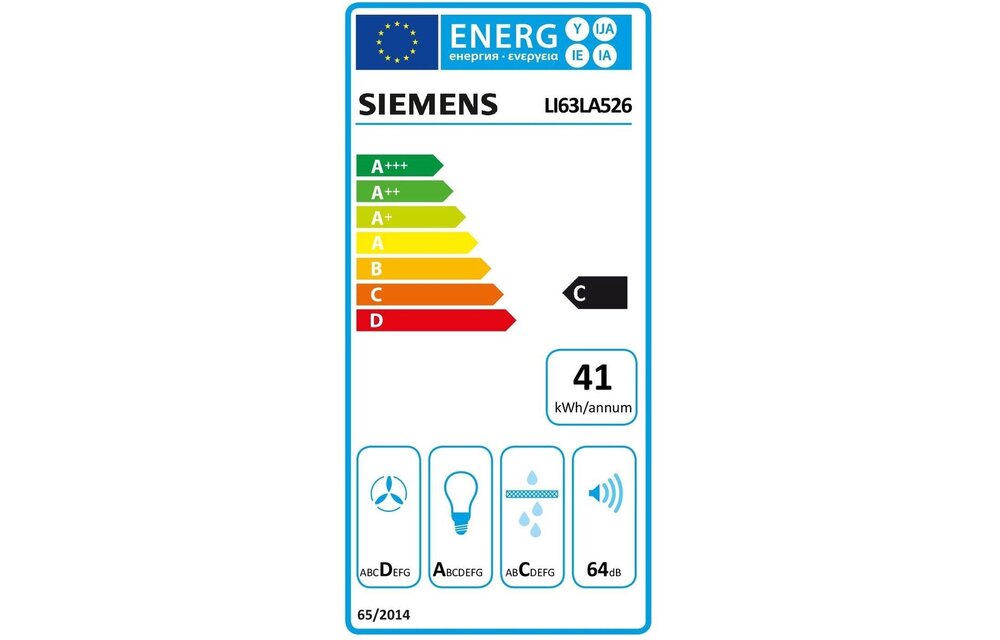 Siemens LI63LA526 - Vlakscherm afzuigkap
