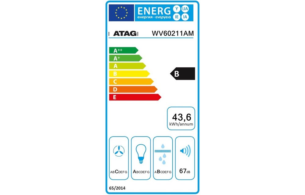 ATAG WV60211AM - Vlakscherm afzuigkap