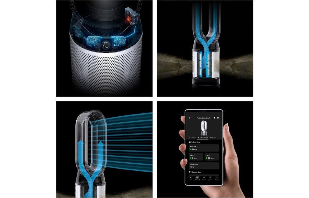 Dyson Purifier Hot + Cool HP1 Wit - Luchtreiniger