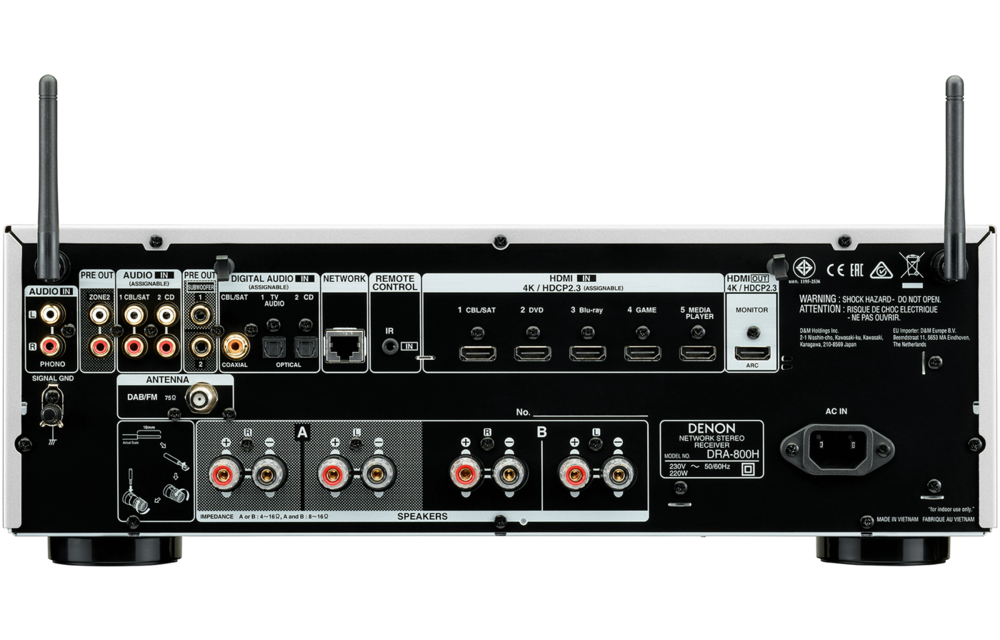 Denon DRA-800H Zilver - Receiver