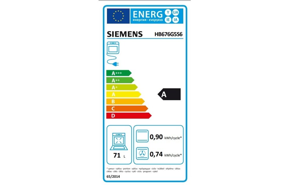 Siemens HB676G5S6 - Inbouw oven