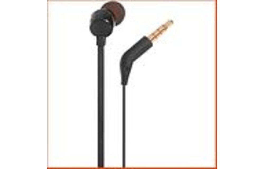 JBL T110 Zwart - Oordopjes