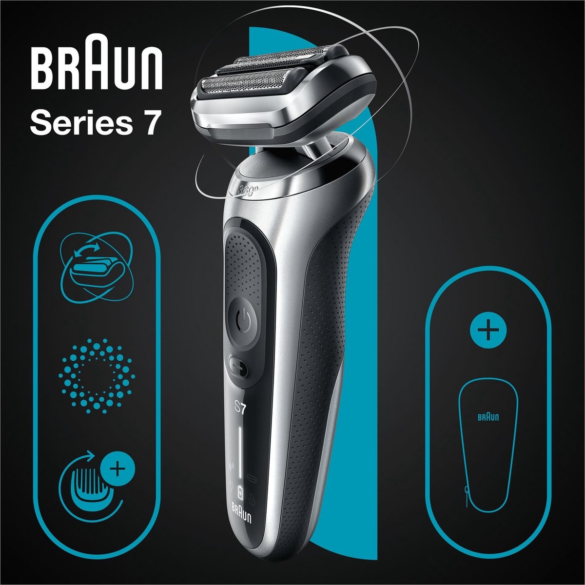 Braun Series 7 71-S1000s Zilver - Scheerapparaat