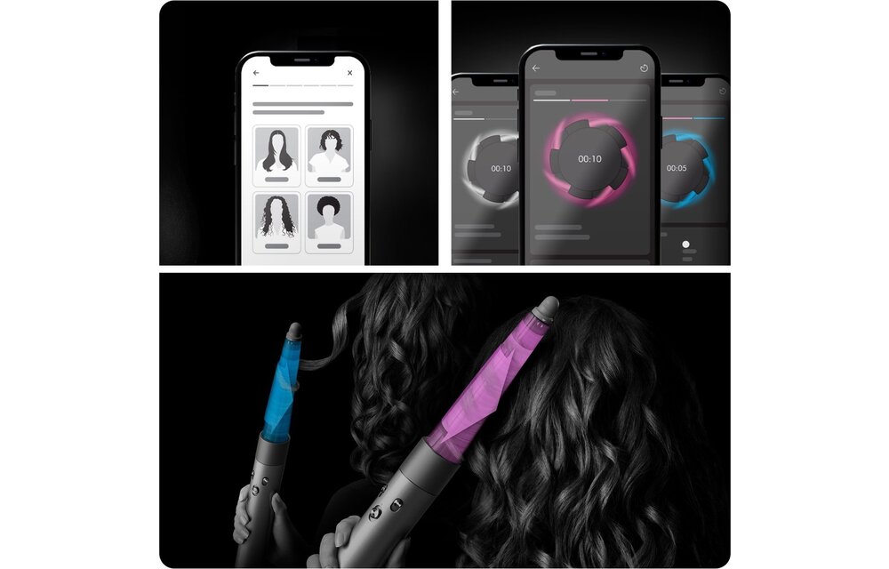 Dyson Airwrap i.d. Straight+Wavy Jasper plum - Krultang