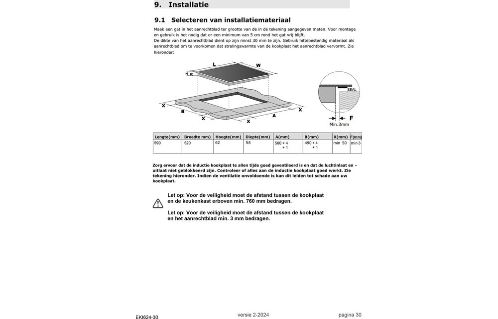 Exquisit EKI624-30 - Inductiekookplaat