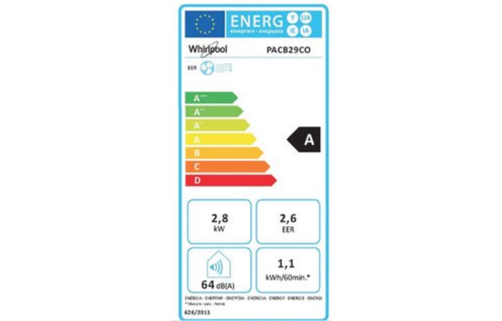 Whirlpool PACB29CO - Mobiele airco