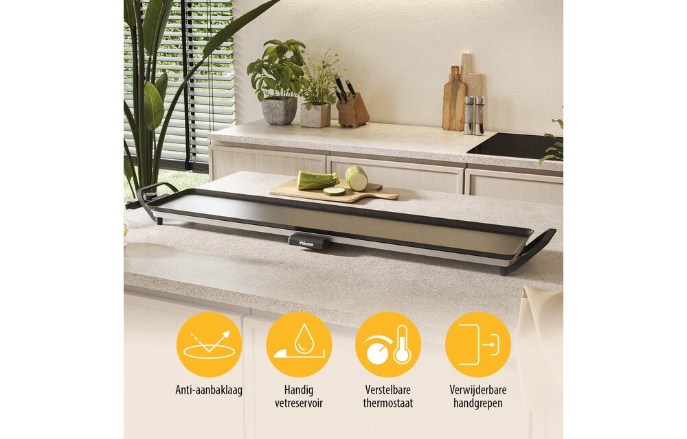 Tristar BP-2670 Tafel Grill Slim XXL - Grillplaat