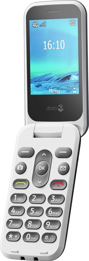 Doro 2820 Blauw/wit - Mobiele telefoon
