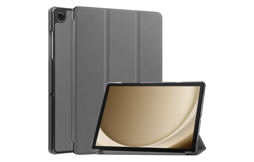 Just in Case Samsung Galaxy Tab A9+ TriFold Smart Book Case Grijs - Beschermhoes