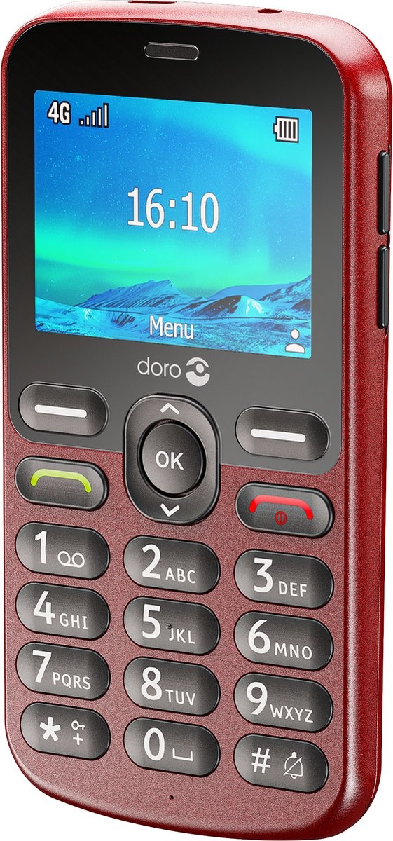 Doro 1880 4G Rood - Mobiele telefoon