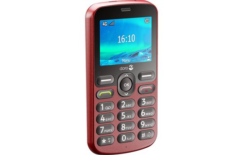 Doro 1880 4G Rood - Mobiele telefoon