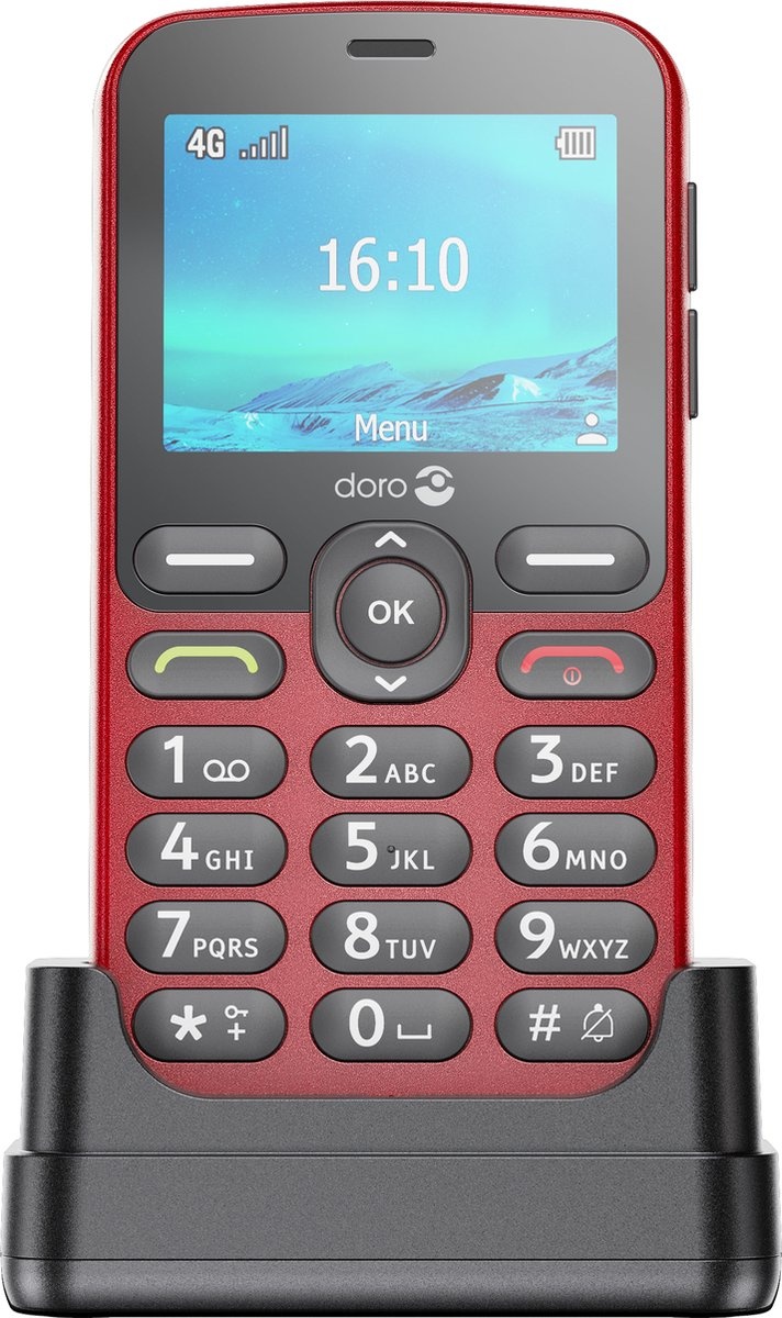 Doro 1880 4G Rood - Mobiele telefoon