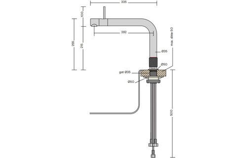 Quooker FTSST Front Keukenmengkraan RVS - Heetwaterdispenser