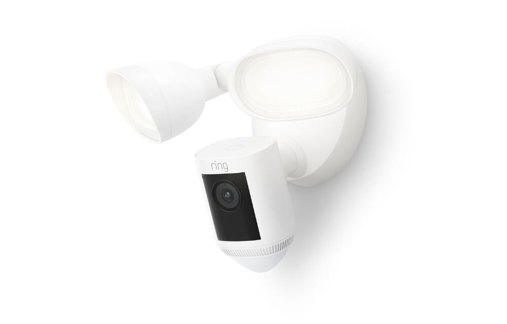 Ring Floodlight Cam Wired Pro Wit - Beveiligingscamera