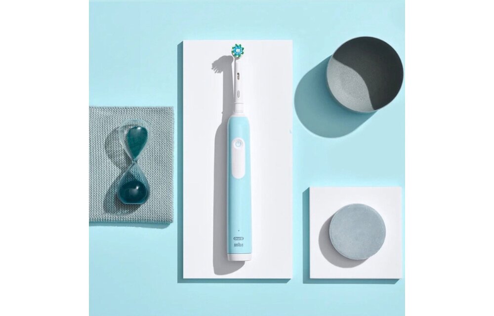 Oral-B Pro 1 Duo White & Blue - Elektrische tandenborstel