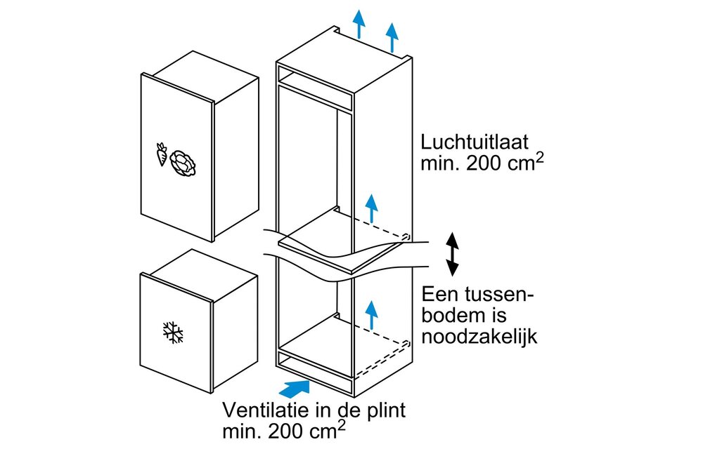 Bosch GIV21AFE0 - Inbouw vriezer