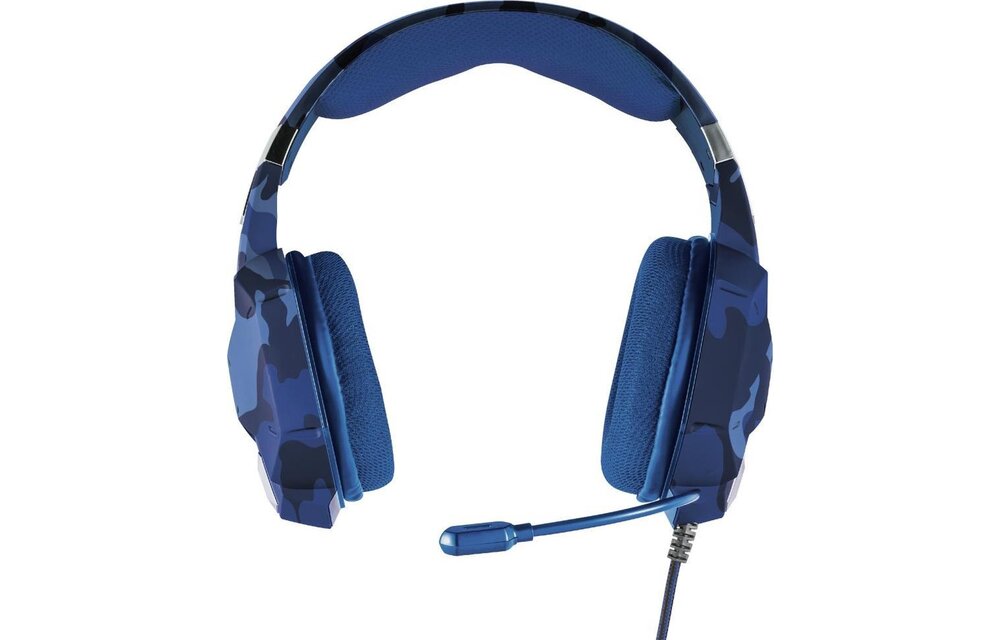 Trust GXT 322B Carus (Zwart/Blauw) - Gaming headset