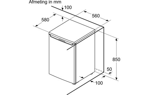 Bosch KTL15NWEB - Tafelmodel koelkast