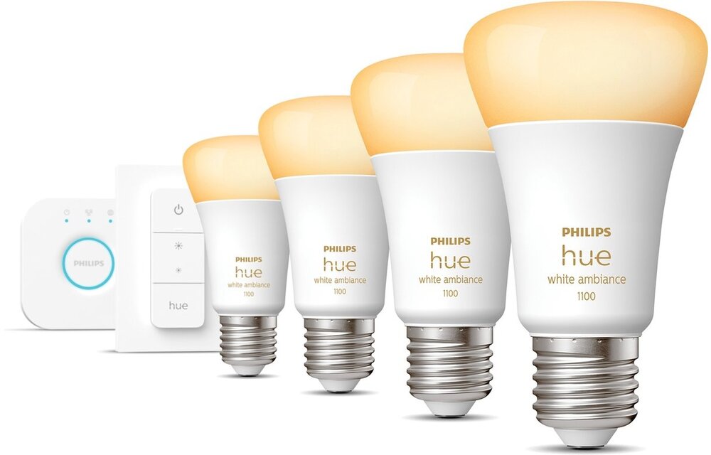 Philips Hue Starterkit E27 White Ambiance - Slimme lamp